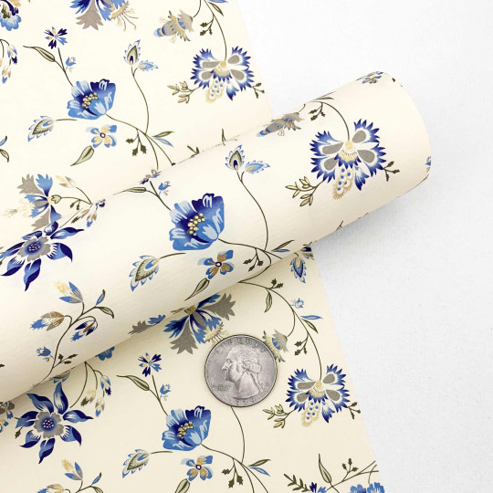 Blue Wildflowers Florentine Italian Print Paper ~ Rossi Italy